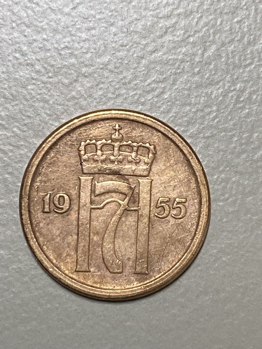 Tutti le monete: Norvège - 1 centime - 1955 – Usato da Payerne venduto da Mike1682 1