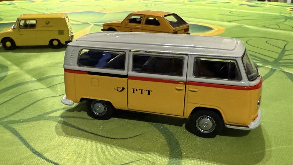 Miniature Voiture Volkswagen T1 Bus 1963 Bulli Orange - Échelle 1:34-39 - Marque WELLY