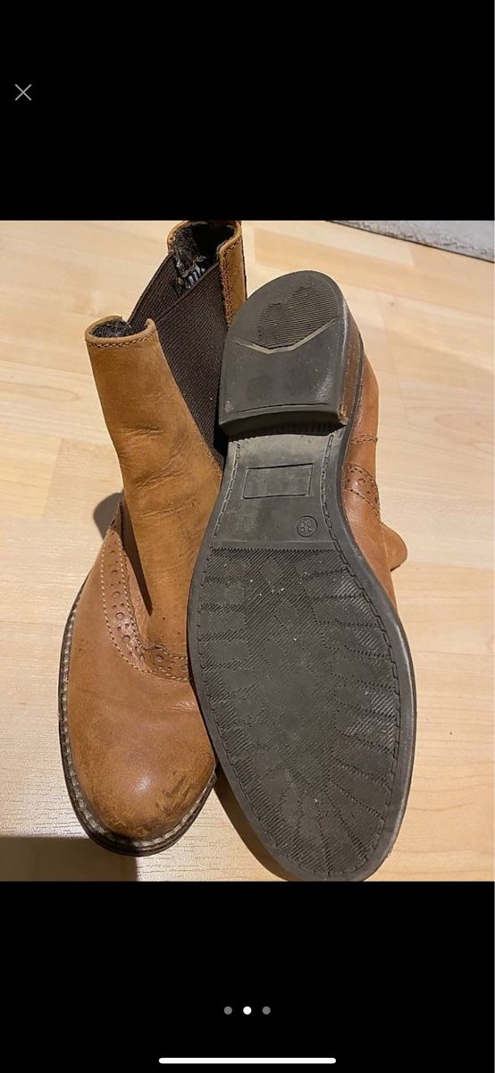 Damenschuhe: Leder Steifeletten Gr.38 – Gebraucht aus niederhasli von Italiana07 1