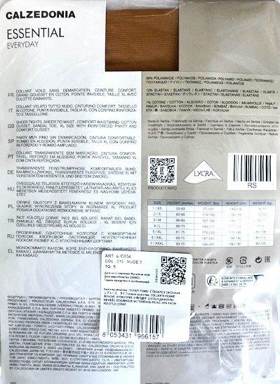 Calzedonia Calze & Collant: Strumpfhose Calzedonia Tights Essential – Nuovo e nell'imballaggio originale da Menziken venduto da ABA60 1