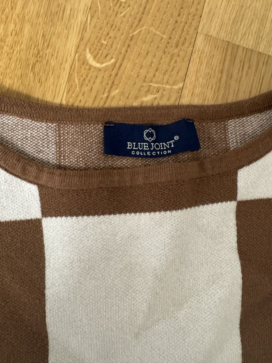 Maglioni & Felpe: Schicker Damenpullover Grösse L, (42 )braun/weiss kariert – Nuovo (secondo la descrizione) da Zell  ZH venduto da maria0100 1