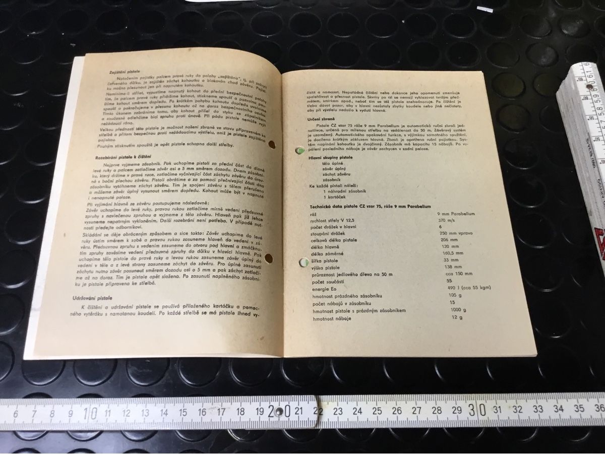 Libri: WAFFEN ANLEITUNG CZ 75 9 MM – Usato da Cama venduto da anto_a 1