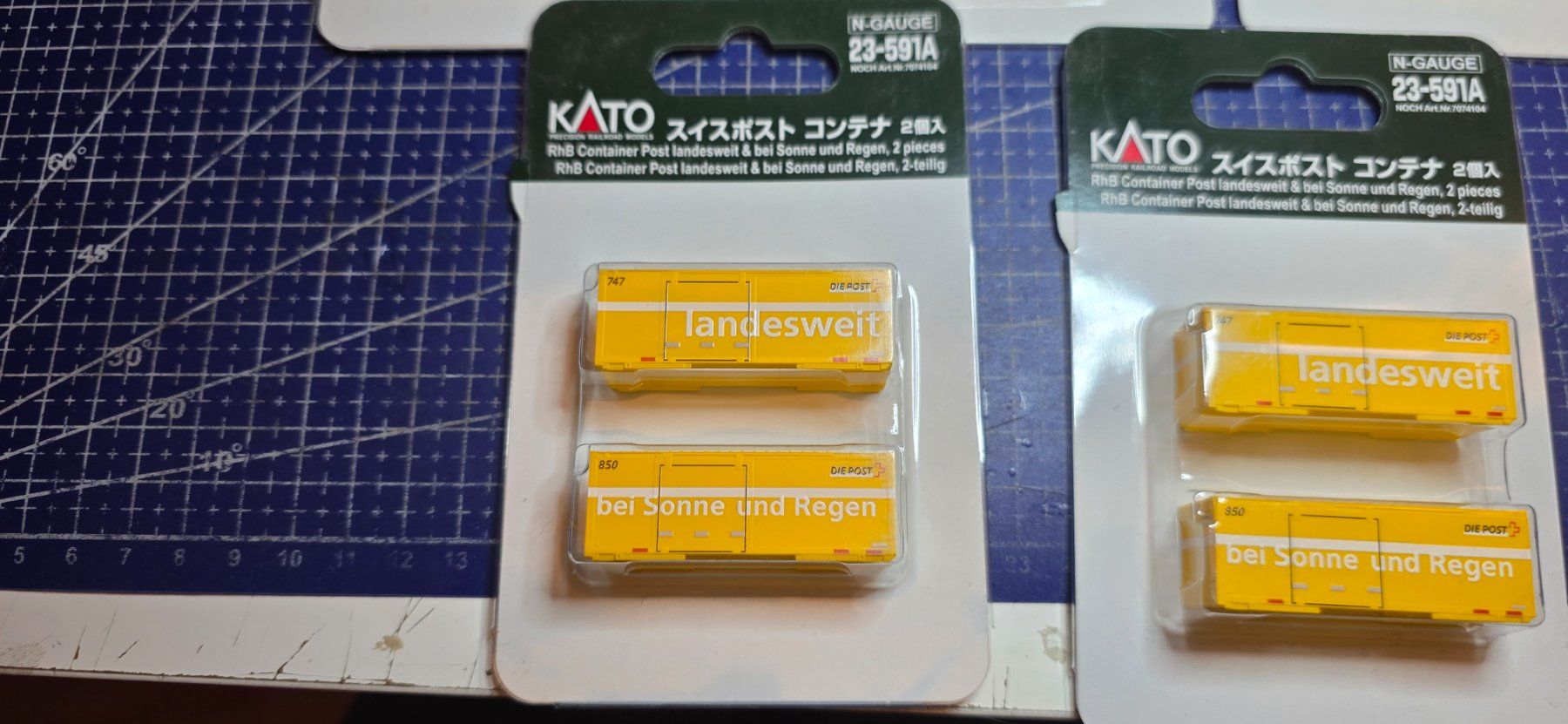 Kato Modelleisenbahnen: Kato 7074104 Container Post 747 & 850 5 stück – Neu und originalverpackt aus Hochfelden von Danizh0 1