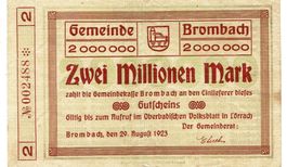 Brombach 2 Mil.Mark 29.08.1923 SS++-VZ