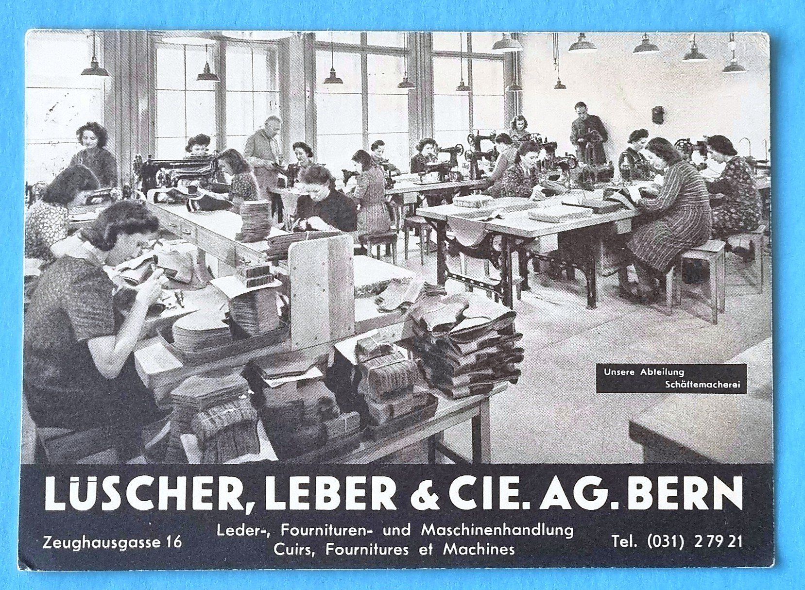 Cartes postales: Bern  -  Schäftemacherei - Zeughausstrasse 16 - 1943 – D'occasion à Rothrist par RROENK
