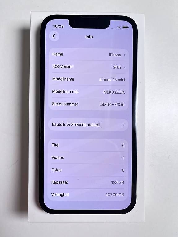 Apple Telefoni cellulari / Smartphones: iPhone 13 Mini | 128 GB | Midnight | Premium-Zustand – Usato da Widnau venduto da collynrefurb 7