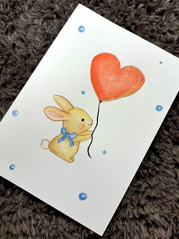 Cartoline: Grusskarte kleiner Hase – Usato da Gunzwil venduto da nat_yy2y