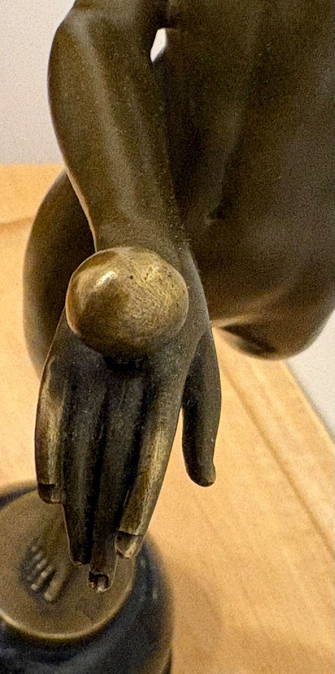 Figuren: Bronzefigur einer Tänzerin auf Marmorsockel, Top! – Gebraucht aus Frick von Rukki 7