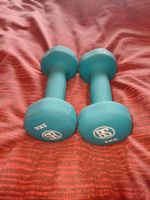 2 haltères 2kg bleus
