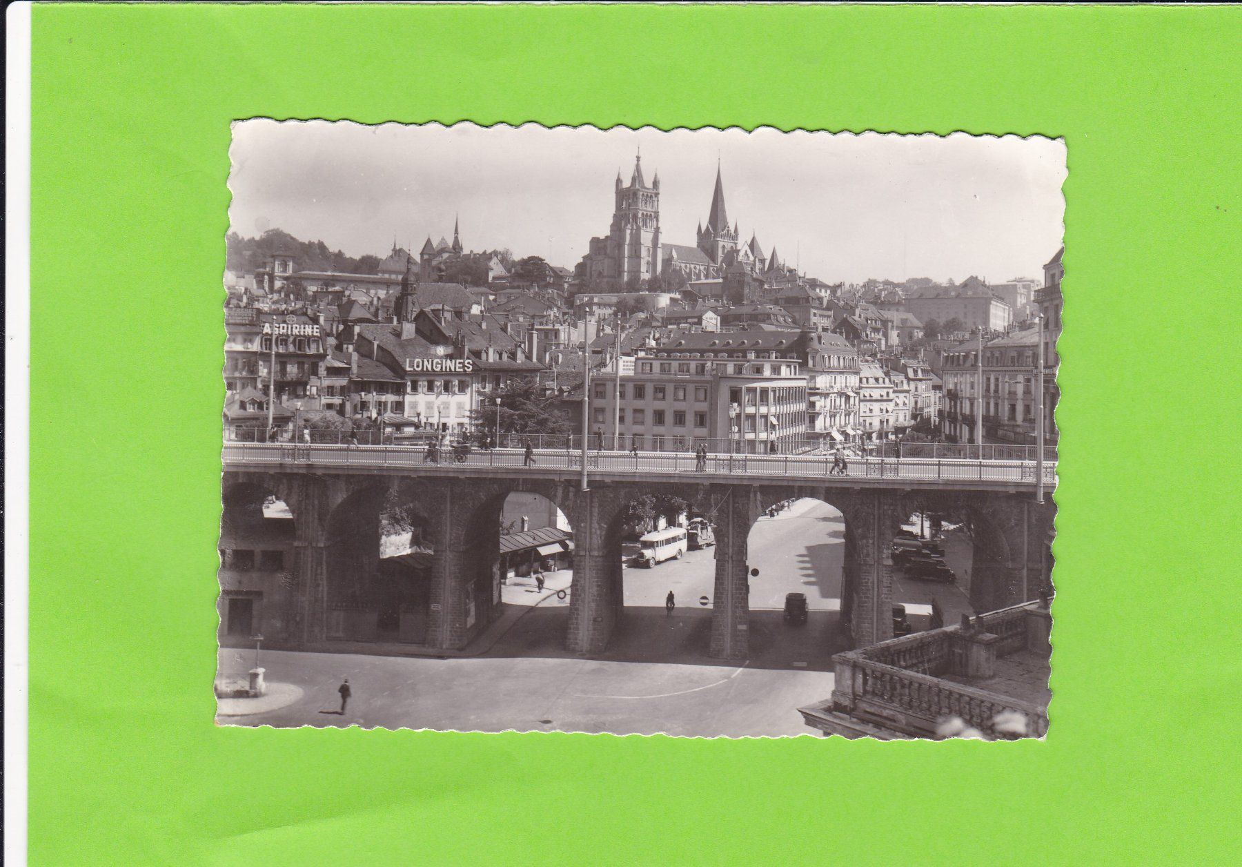 Cartoline postali: Lausanne, Grand Pont – Usato da St. Peterzell venduto da neckertal