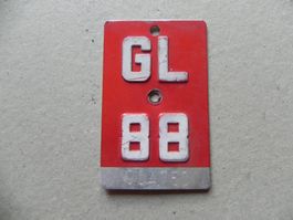 Nummer Nr. Velo Rad Velonummer 1988 GL 88 Glarus Geschenk