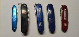 5x Victorinox und Wenger Sackmesser 