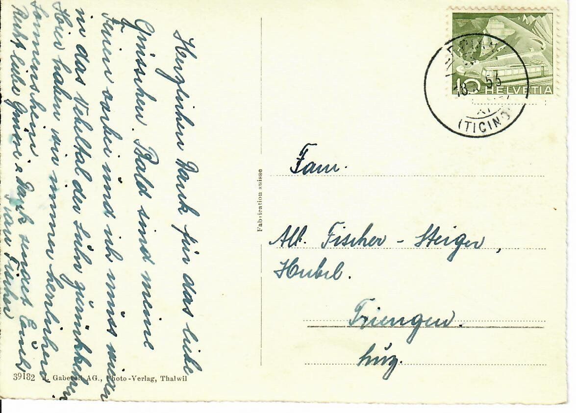 Cartes postales: Serpiano – D'occasion à Hochdorf par Ziegel-16 1