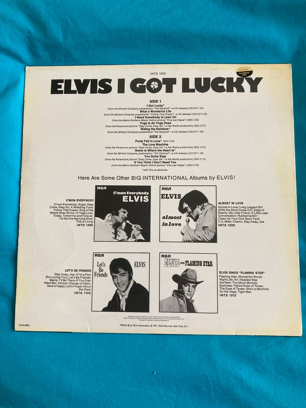 Dischi in vinile: Elvis - I Got Lucky - Vinyle 33T – Usato da Prilly venduto da widmeli 1