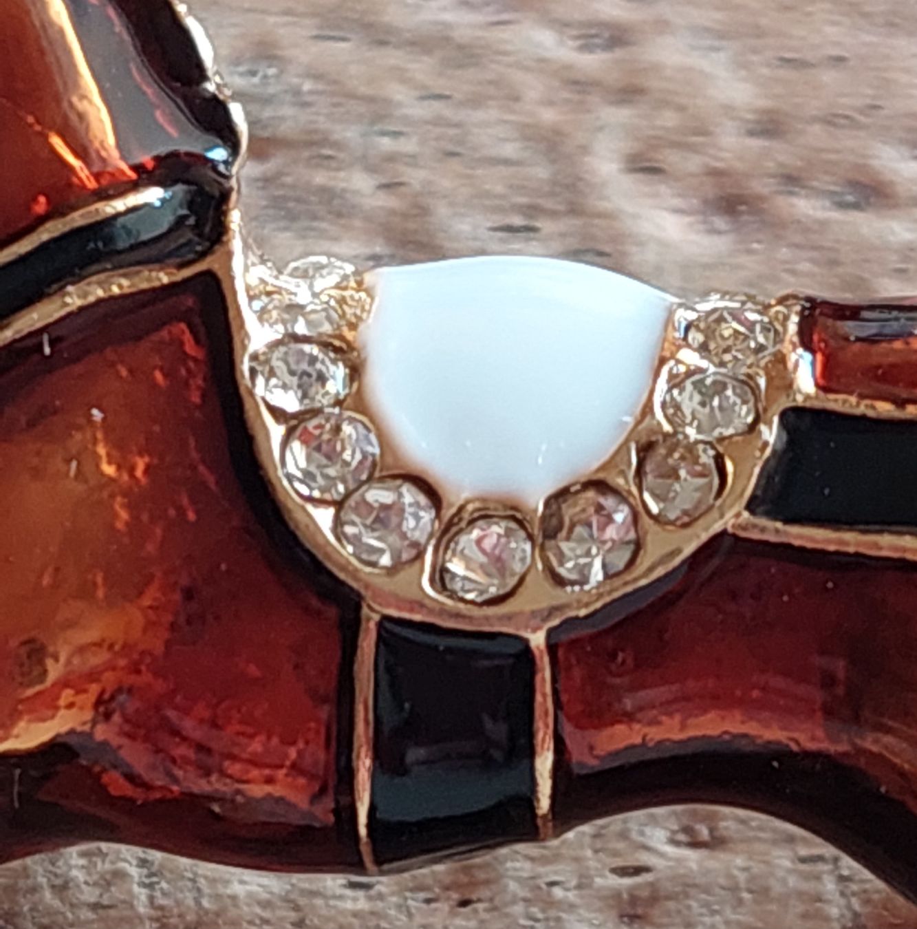 Broschen & Nadeln: Hübsche Brosche Pferd / Ross braun mit Strass-Steinchen – Neu (gemäss Beschreibung) aus Oberwil BL von Hunajakakku 3