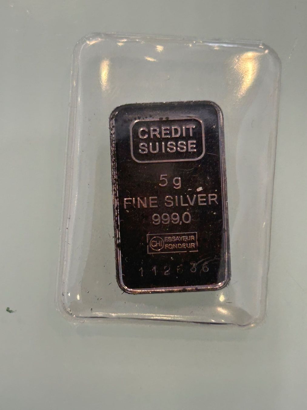 Edelmetalle: 5 gramm silber barren – Gebraucht aus herisau von hb_gold