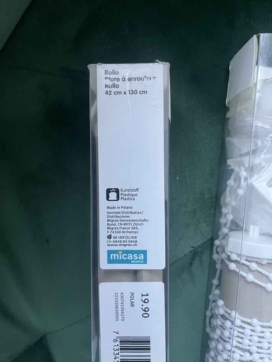 Micasa Tende: Rollos Grau (2 Stücke) – Nuovo e nell'imballaggio originale da Luzern venduto da noe_jc8r 2