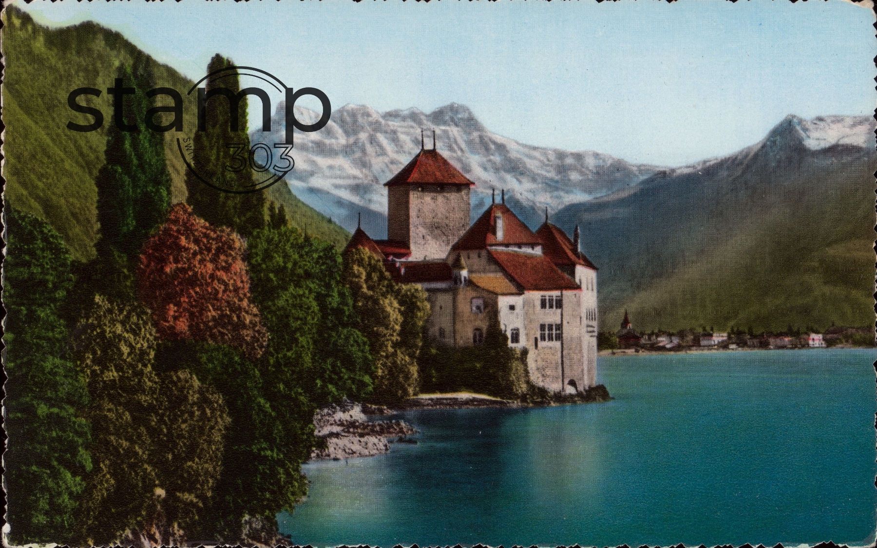 Cartoline postali: AK Montreux Château de Chillon – Usato da Eggersriet venduto da stamp303