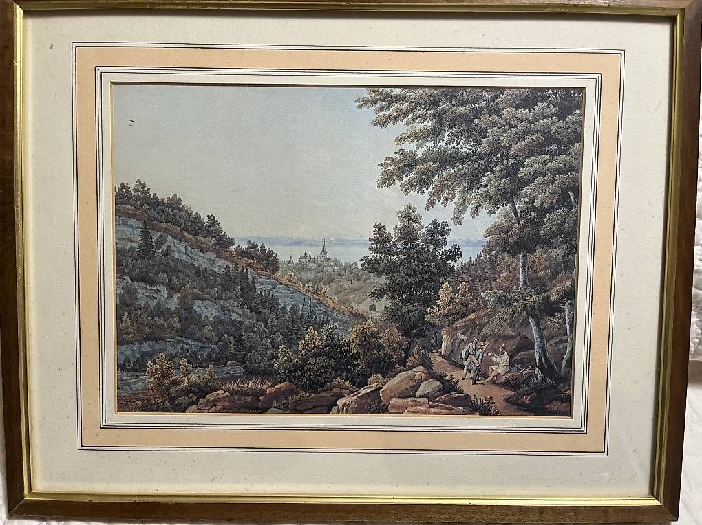Incisioni: 2 gravures de Neuchâtel numérotées  – Usato da Enges venduto da Guarajuba01 1