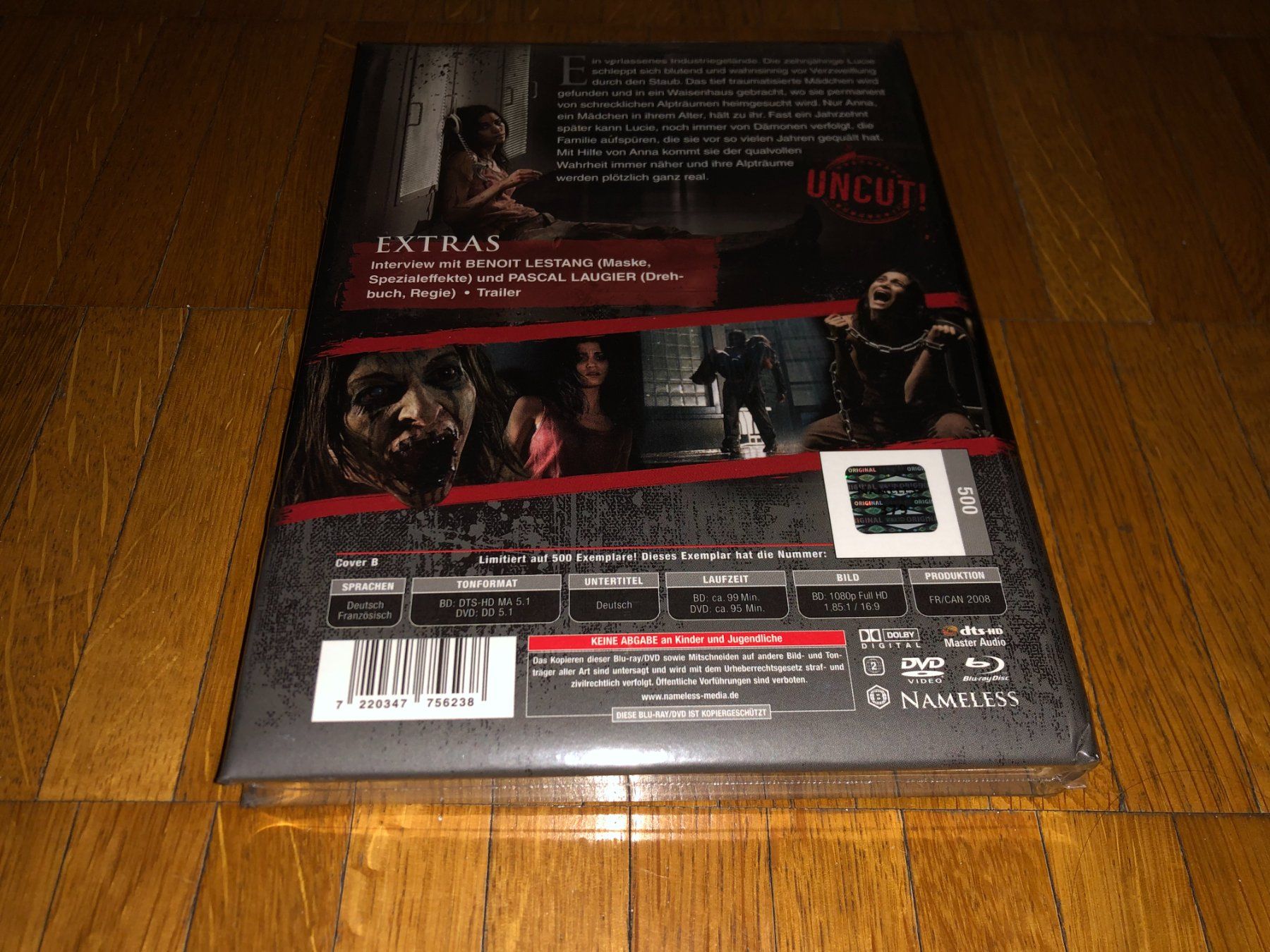 Tutti i DVDs: Martyrs - MEDIABOOK - B - WATTIERT - UNCUT – Nuovo e nell'imballaggio originale da Basel venduto da havsok 1