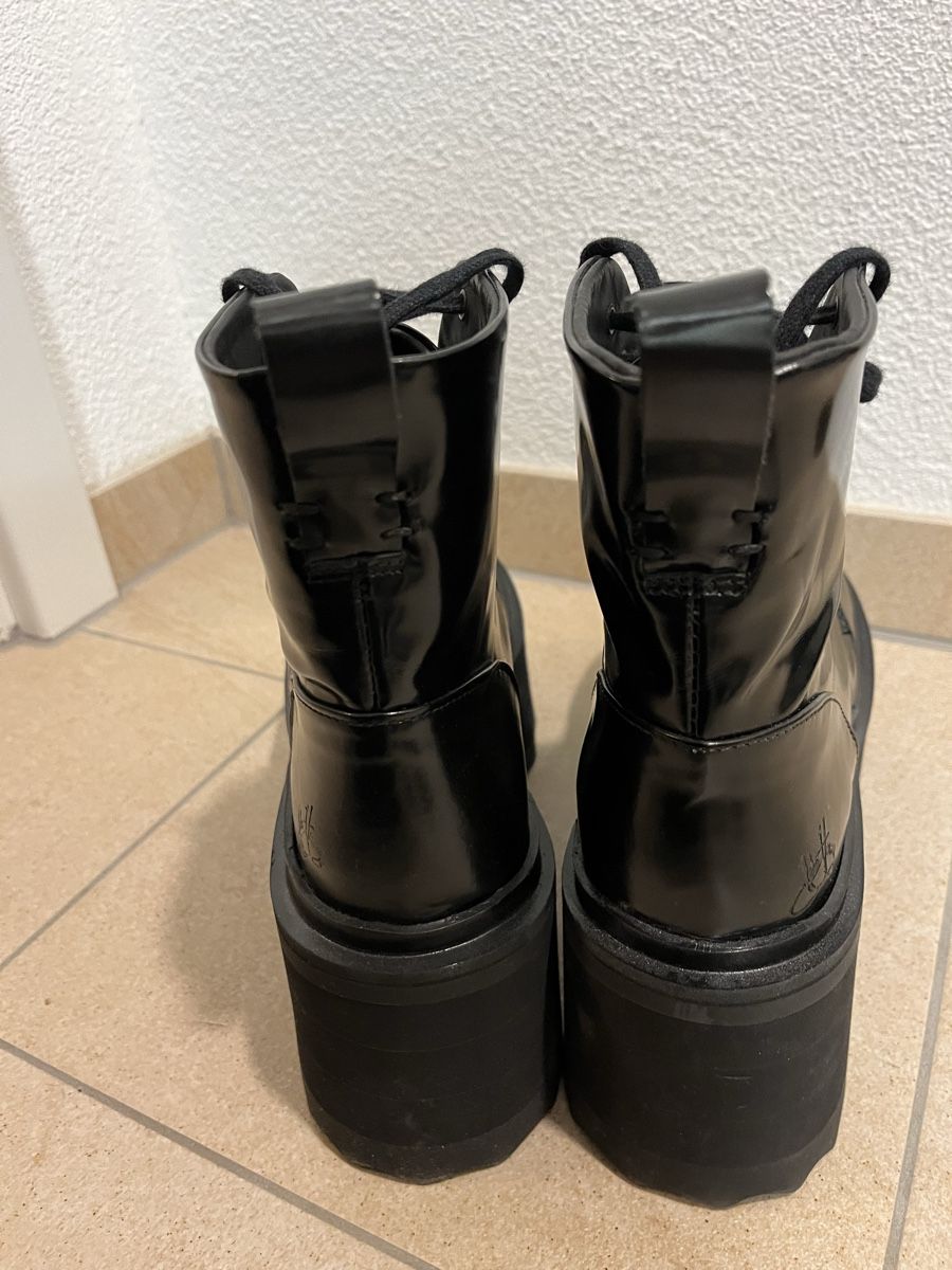 Scarpe da uomo: Fluevog Skyhigh Smarty black platform boots – Usato da Zürich venduto da dbi_8v5f 6