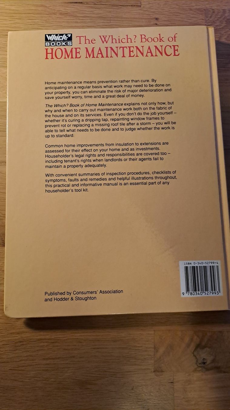 Libri: Home Maintenance - John Reynolds – Usato da Rieden AG venduto da Werkstattlaedeli 1
