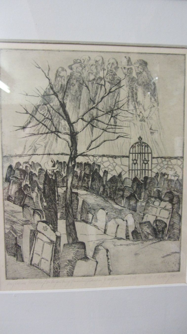 Dipinti: Jüdischer Friedhof, Signiert – Usato da Hölstein venduto da niala06 1
