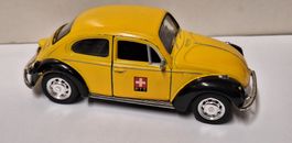 Welly VW Kafer PTT Modellauto gelb schwarz gebraucht