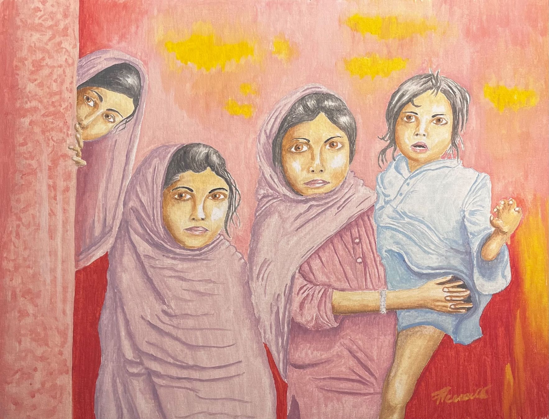Tableaux: Gemälde Kinder aus Guatemala – D'occasion à Zürich par malaca