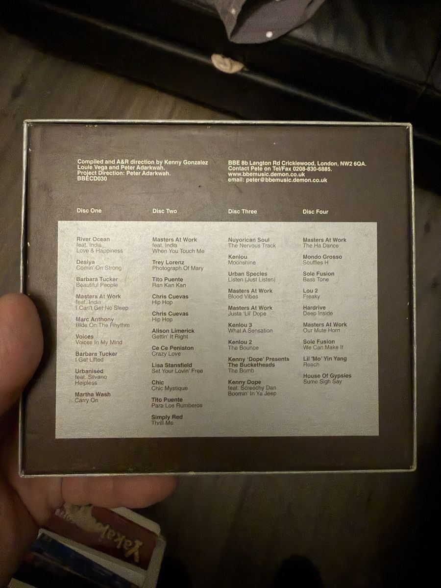 CD: Masters At Work 10th Anniversary Collection 4CD BBE 2000 – Usato da Genève venduto da sho_67qj 3