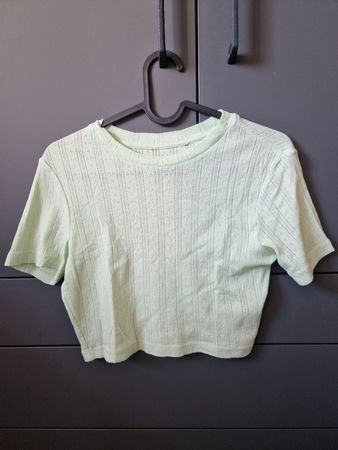 Crop-Top hellgrün Gr. XS/S