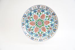 Assiette décorative poterie d'Iznik (Turquie) 
23cm