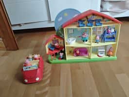 Peppa Wutz Spielhaus mit Figuren und Auto