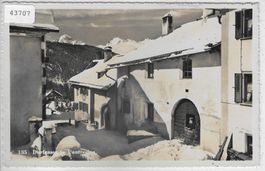Pontresina - Dorfgasse im Winter