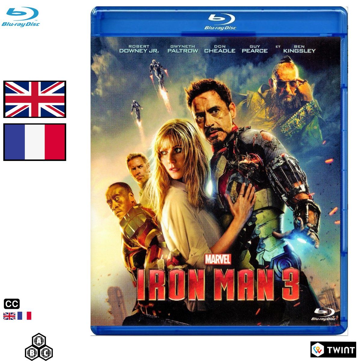 Tous les DVDs: Iron Man 3 (2013) - Blu-ray – D'occasion à Semsales par __Florian__