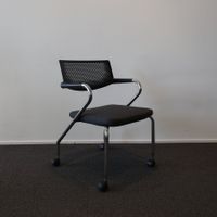Vitra Visaroll 3 • Vis a Vis mit Rollen • Schwarz B0888