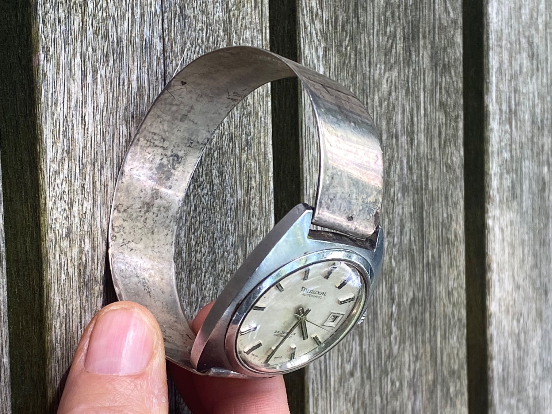 Bracelets: Armbanduhr Automatic Mirexal mit Silberspange – D'occasion à Gockhausen par Tupfli_21 1