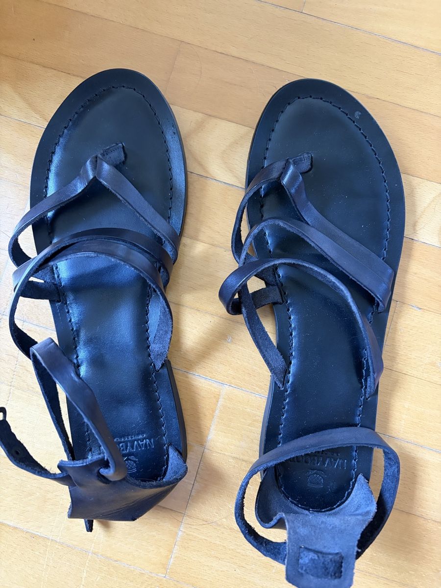 Navyboot Scarpe da donna: Sandalen Leder schwarz Navyboot – Usato da Wädenswil venduto da frau_mueller