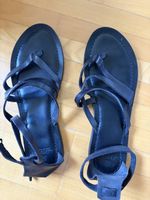 Sandalen Leder schwarz Navyboot