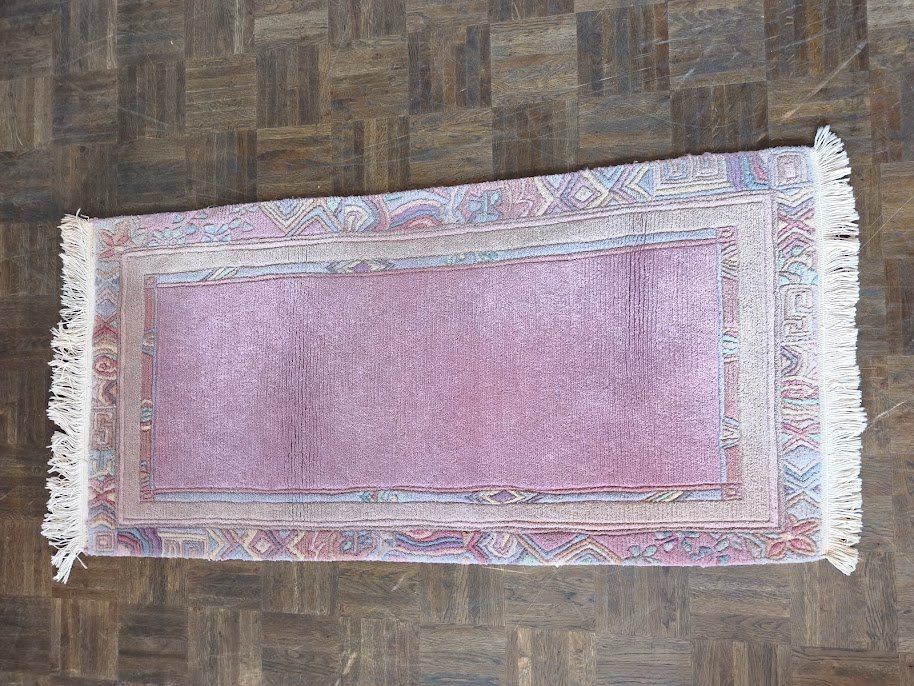 Tapis: N3 Orientteppich handgeknüpft hell Rosa 140x70cm – D'occasion à Toffen par Immo-Erben