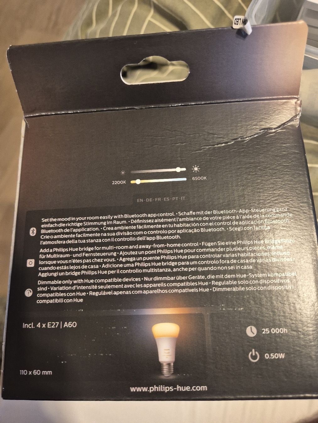 Philips Lampade: 4x Hue E27 800 Lumen – Nuovo (secondo la descrizione) da Winterthur venduto da Arcticwolf55 1