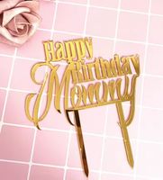 ★ 4x Cake Topper „Happy Birthday Mommy“ – NEU★