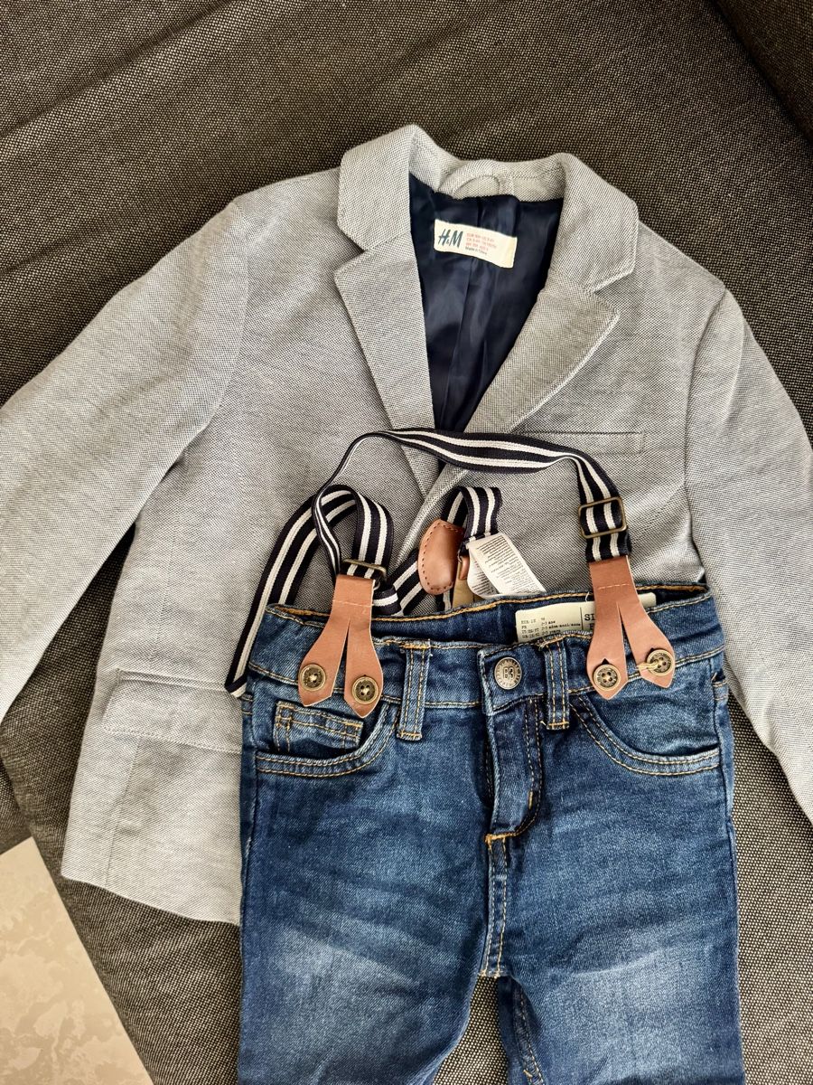 H&M Lotti & Set di vestiti: H&M Boys Grey Blazer and Blue Jeans – Usato da Bülach venduto da dan_7scp 1