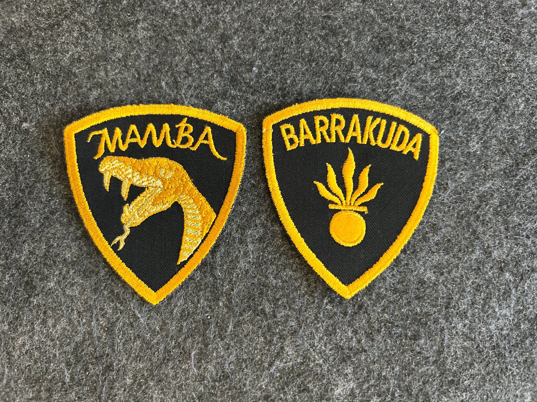 Plaketten & Abzeichen: Patches, BL, Kapo BL, SE MAMBA / SE BARRAKUDA – Gebraucht aus Berikon von DGC-1995