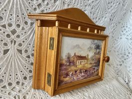 Schlüsselkasten Schlüsselanhänger Holz 37cm