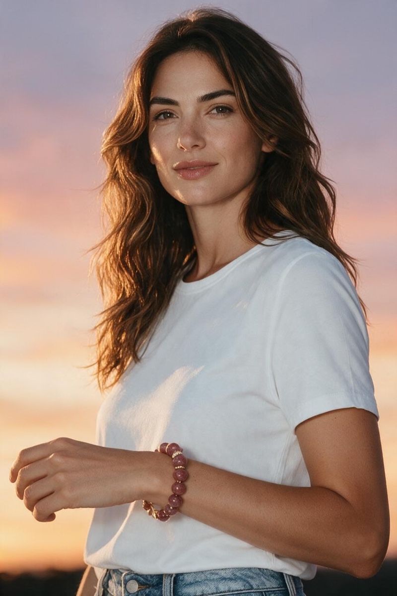 Bracciali & Braccialetti: Armband mit Granat Rodolith  – Nuovo e nell'imballaggio originale da Kriens venduto da Hortensie6 6