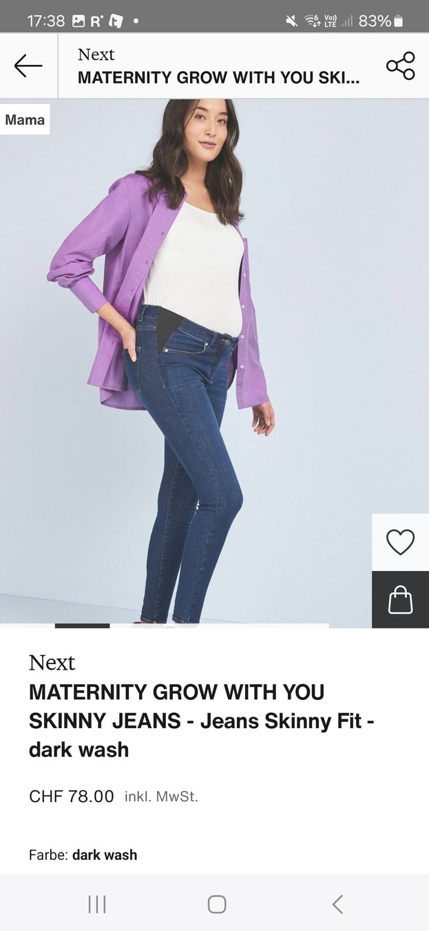 Next Jeans: Umstandsjeans Skinny Next Maternity – Usato da Eschenbach SG venduto da SanFranciscoCalifornia