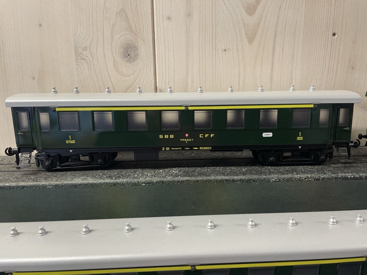 Modellini di ferrovie: Spur 0 ETS SBB 7 Personenwagen – Nuovo (secondo la descrizione) da Pratteln venduto da efeu12 1
