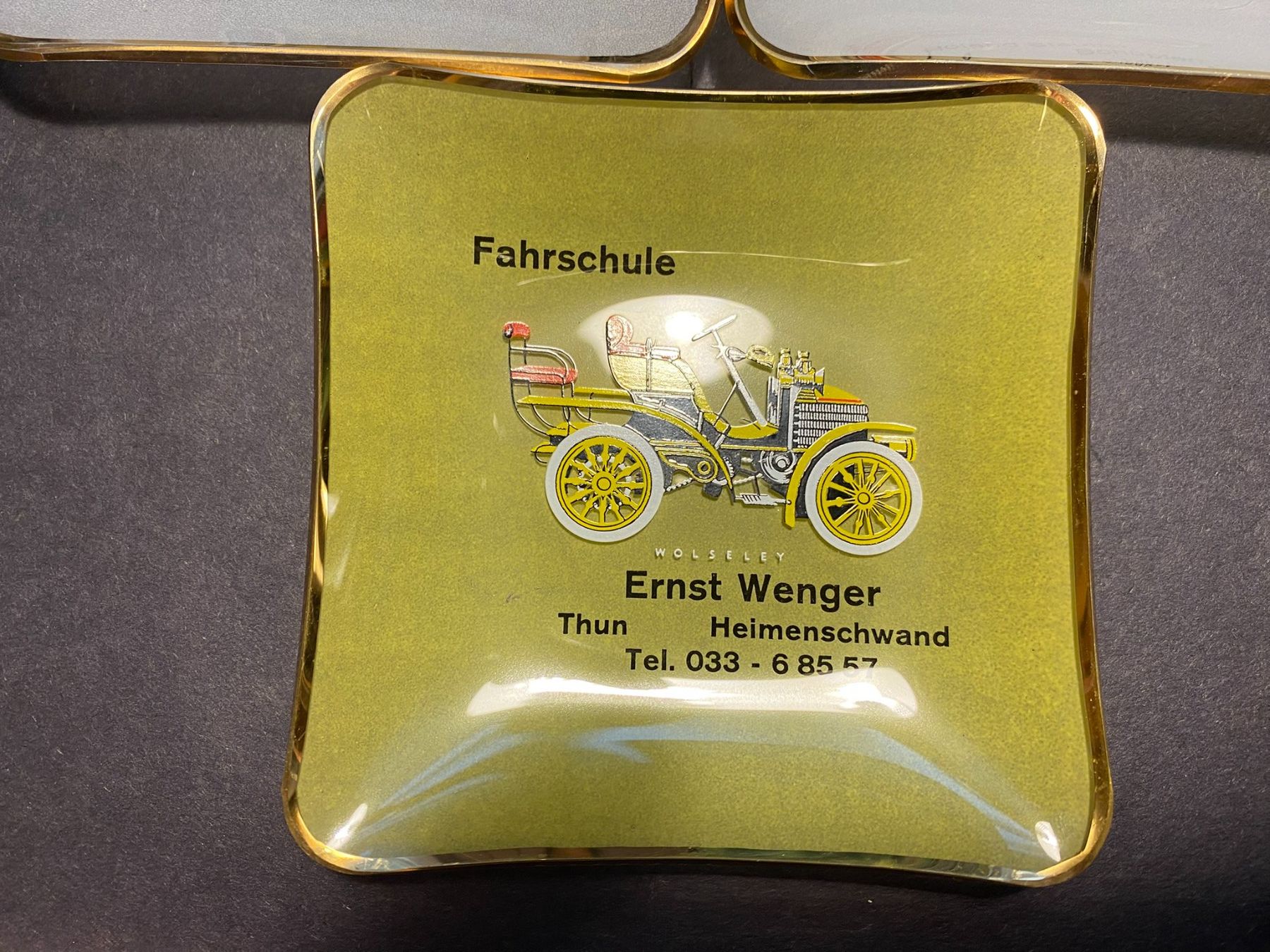 Portacenere: 3 Vintage Aschenbecher Oldtimer Austin Rolls-Royce Wolseley – Usato da Spiez venduto da Mlandcruiser 3