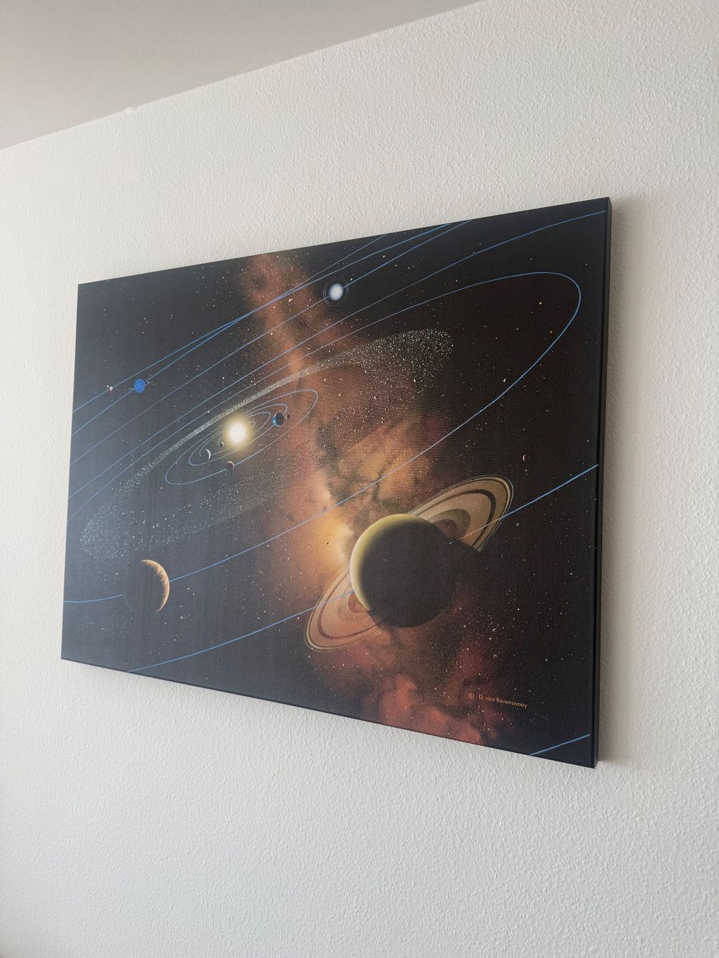 Gemälde: Bild Sonnensystem 100 x 75 cm – Gebraucht aus Rheinfelden von RetroX1